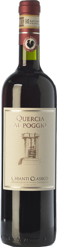 19,95 € Free Shipping | Red Wine Quercia al Poggio Classic D.O.C.G. Chianti Tuscany Italy Sangiovese, Colorino, Canaiolo, Ciliegiolo Eco — Organic 75 cl