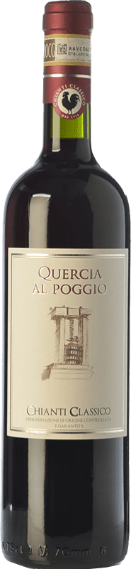 18,95 € Envío gratis | Vino tinto Quercia al Poggio D.O.C.G. Chianti Classico Toscana Italia Sangiovese, Colorino, Canaiolo, Ciliegiolo Botella 75 cl