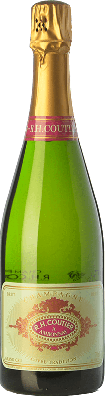 57,95 € Kostenloser Versand | Weißer Sekt Coutier Tradition Brut A.O.C. Champagne Champagner Frankreich Spätburgunder, Chardonnay Flasche 75 cl