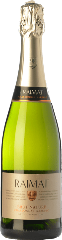 9,95 € 免费送货 | 白起泡酒 Raimat Chardonnay Xarel·lo Brut Nature D.O. Cava 加泰罗尼亚 西班牙 Xarel·lo, Chardonnay 瓶子 75 cl