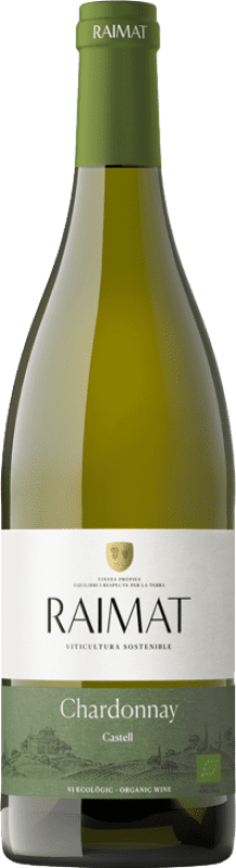 8,95 € Envio grátis | Vinho branco Raimat Castell D.O. Costers del Segre Catalunha Espanha Chardonnay Garrafa 75 cl