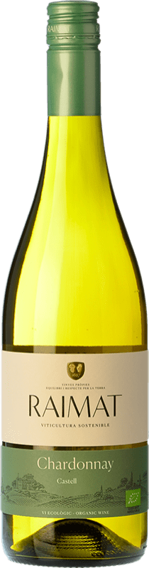 8,95 € Envío gratis | Vino Blanco Raimat Castell D.O. Costers del Segre Cataluña España Chardonnay 75 cl