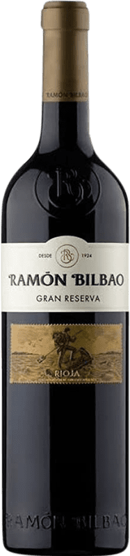 29,95 € Бесплатная доставка | Красное вино Ramón Bilbao Гранд Резерв D.O.Ca. Rioja Ла-Риоха Испания Tempranillo, Grenache, Graciano бутылка 75 cl