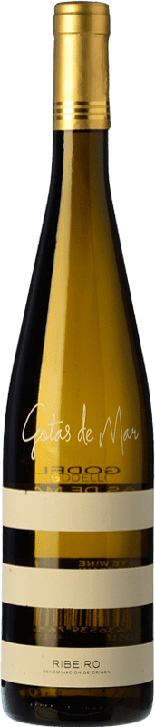 11,95 € 免费送货 | 白酒 Hammeken Gotas de Mar D.O. Ribeiro 加利西亚 西班牙 Godello 瓶子 75 cl