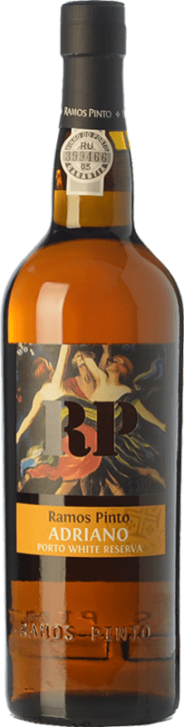 23,95 € Envio grátis | Vinho Generoso Fortificado Ramos Pinto Adriano White Reserva I.G. Porto Porto Portugal Malvasia, Códega, Rabigato, Viosinho 75 cl