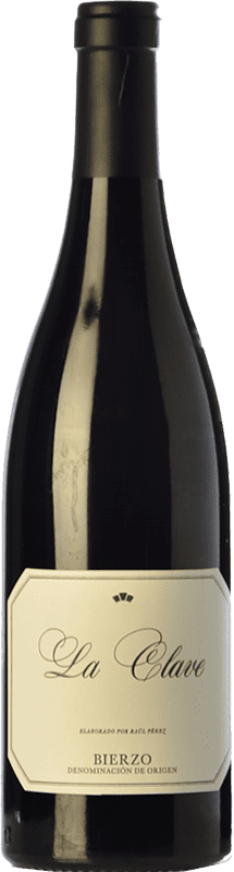 13,95 € Бесплатная доставка | Красное вино Raúl Pérez La Clave молодое D.O. Bierzo Кастилия-Леон Испания Tempranillo — Темпранильо, Syrah — Сира, Mencía — Менсия Бутылка 75 cl