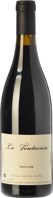 52,95 € Бесплатная доставка | Красное вино Raúl Pérez La Tentación старения Испания Pinot Black бутылка 75 cl