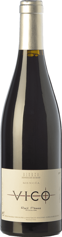 28,95 € Envio grátis | Vinho tinto Raúl Pérez Vico Crianza D.O. Bierzo Castela e Leão Espanha Mencía Garrafa 75 cl