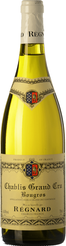 67,95 € Envio grátis | Vinho branco Régnard Bougros A.O.C. Chablis Grand Cru Borgonha França Chardonnay Garrafa 75 cl