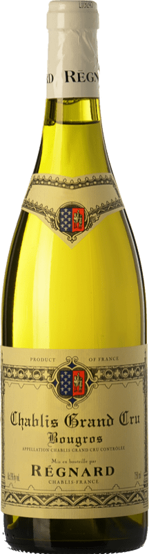 69,95 € Envío gratis | Vino Blanco Régnard Bougros A.O.C. Chablis Borgoña Francia Chardonnay Botella 75 cl