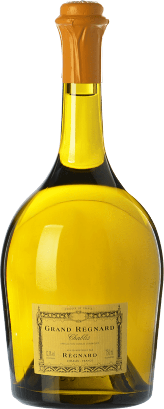 119,95 € Envio grátis | Vinho branco Régnard Grand Régnard Crianza A.O.C. Chablis Borgonha França Chardonnay Garrafa Magnum 1,5 L