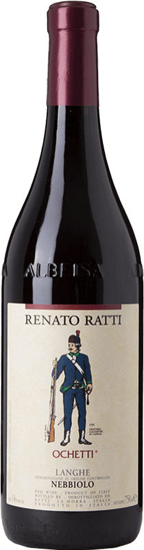 19,95 € Spedizione Gratuita | Vino rosso Renato Ratti Ochetti D.O.C. Nebbiolo d'Alba Piemonte Italia Nebbiolo Bottiglia 75 cl
