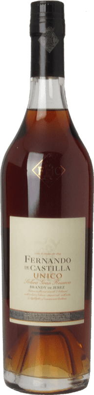 249,95 € Бесплатная доставка | Бренди Fernando de Castilla Único D.O. Jerez-Xérès-Sherry Андалусия Испания Бутылка 70 cl