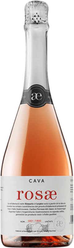 35,95 € Kostenloser Versand | Rosé Sekt Rimarts Rosae Reserve D.O. Cava Katalonien Spanien Pinot Schwarz Flasche 75 cl