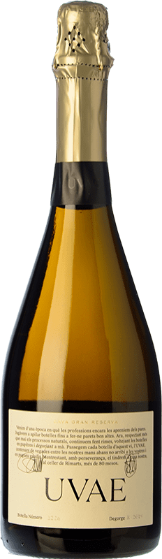 46,95 € Бесплатная доставка | Белое игристое Rimarts Uvae Природа Брута D.O. Cava Каталония Испания Xarel·lo, Chardonnay бутылка 75 cl