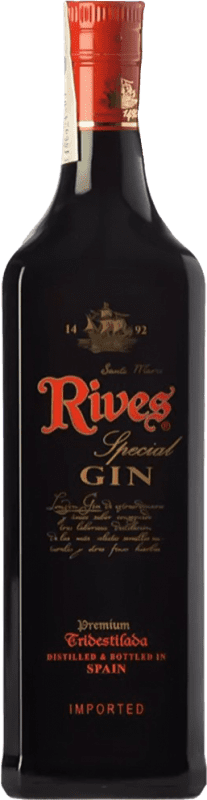 31,95 € Envio grátis | Gin Rives Gin Premium Tridestilada Special Espanha Garrafa 70 cl