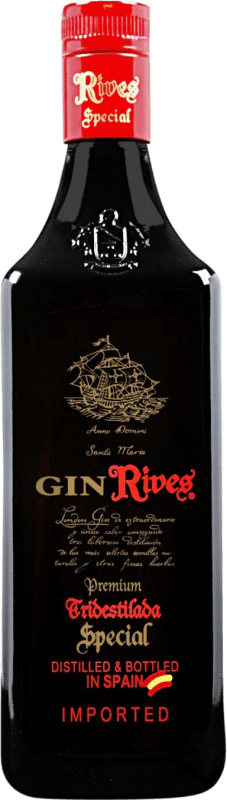 32,95 € 免费送货 | 金酒 Rives Gin Premium Tridestilada Special 西班牙 瓶子 70 cl