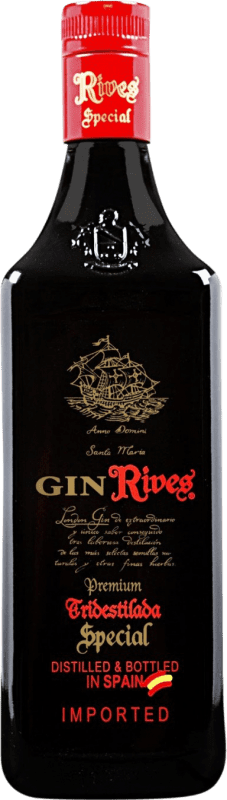 36,95 € Free Shipping | Genever Gin Rives Tridestilada Special, Premium Spain 70 cl