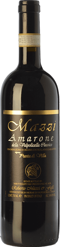 54,95 € Envoi gratuit | Vin Rouge Mazzi Punta di Villa Classique D.O.C.G. Amarone della Valpolicella Vénétie Italie Corvina, Rondinella, Corvinone, Molinara Bouteille 75 cl