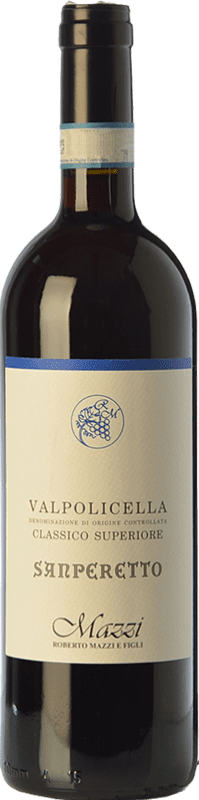 17,95 € Free Shipping | Red wine Mazzi Classico Superiore Sanperetto D.O.C. Valpolicella Veneto Italy Corvina, Rondinella, Corvinone, Molinara Bottle 75 cl