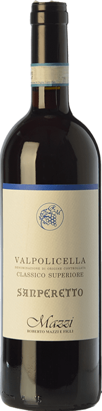 19,95 € Free Shipping | Red Wine Mazzi Sanperetto Classico Superiore D.O.C. Valpolicella Veneto Italy Corvina, Rondinella, Corvinone, Molinara 75 cl