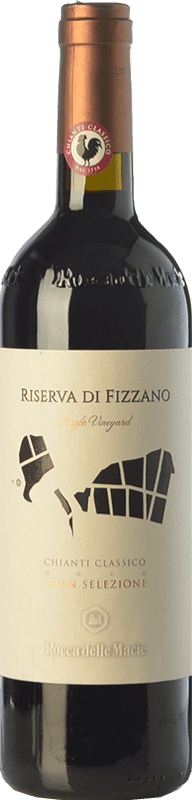 66,95 € Бесплатная доставка | Красное вино Rocca delle Macìe Riserva di Fizzano Резерв D.O.C.G. Chianti Classico Тоскана Италия Merlot, Sangiovese бутылка Магнум 1,5 L
