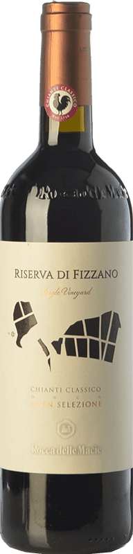 45,95 € Free Shipping | Red Wine Rocca delle Macìe Fizzano Classic Reserve — Aged D.O.C.G. Chianti Tuscany Italy Merlot, Sangiovese Magnum Bottle 1,5 L