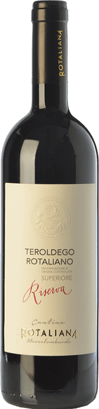19,95 € Free Shipping | Red Wine Rotaliana Reserve — Aged D.O.C. Teroldego Rotaliano Trentino Italy Teroldego Bottle 75 cl