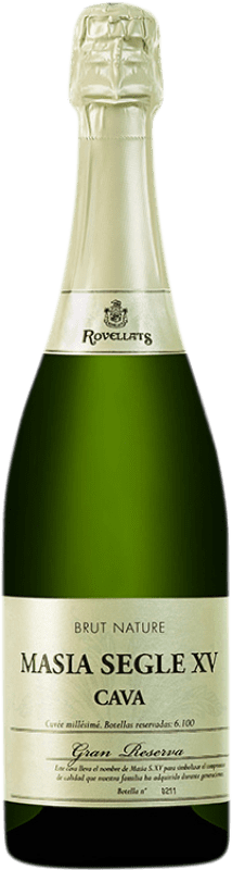 35,95 € 免费送货 | 白起泡酒 Rovellats Masia S. XV Millésimé 大储备 D.O. Cava 加泰罗尼亚 西班牙 Macabeo, Xarel·lo, Chardonnay, Parellada 瓶子 75 cl