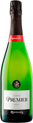 12,95 € 送料無料 | 白スパークリングワイン Rovellats Premier Brut 若い D.O. Cava カタロニア スペイン Macabeo, Parellada ボトル 75 cl