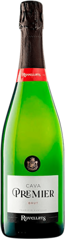 14,95 € Free Shipping | White Sparkling Wine Rovellats Brut 1er Premier Young D.O. Cava Catalonia Spain Macabeo, Parellada 75 cl