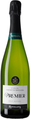 14,95 € 送料無料 | 白のスパークリングワイン Rovellats Brut Nature — ブリュット・ナチュール 1er Premier D.O. Cava カタロニア スペイン Macabeo — マカベオ, Parellada — パレリャーダ 75 cl