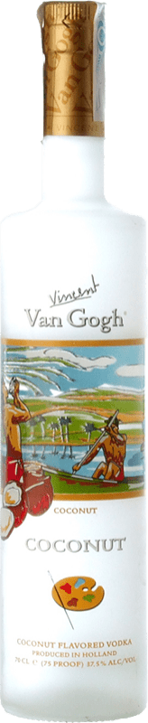 34,95 € 免费送货 | 伏特加 Royal Dirkzwager Van Gogh Coconut 荷兰 瓶子 1 L