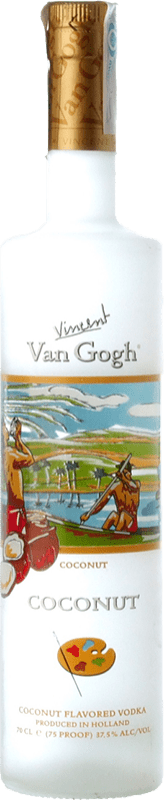 36,95 € Spedizione Gratuita | Vodka Royal Dirkzwager Van Gogh Coconut Olanda Bottiglia 1 L