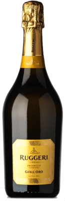 18,95 € 免费送货 | 白起泡酒 Ruggeri Giall'Oro 额外的干燥 D.O.C.G. Prosecco di Conegliano-Valdobbiadene 特雷维索 意大利 Glera 瓶子 75 cl
