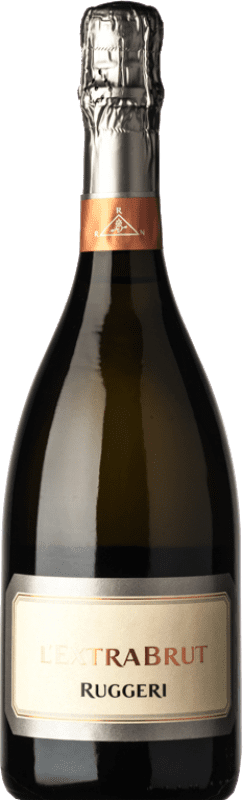 16,95 € 送料無料 | 白スパークリングワイン Ruggeri エキストラブラット D.O.C.G. Prosecco di Conegliano-Valdobbiadene トレヴィーゾ イタリア Glera ボトル 75 cl