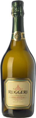 22,95 € Kostenloser Versand | Weißer Sekt Ruggeri Quartese Brut — Herb D.O.C.G. Prosecco di Conegliano-Valdobbiadene Treviso Italien Glera 75 cl