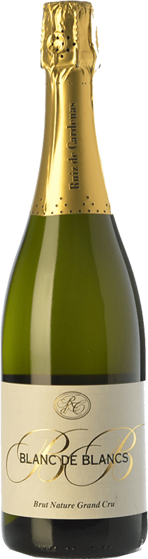 28,95 € Бесплатная доставка | Белое игристое Ruiz de Cardenas BdB Grand Cru Природа Брута Италия Chardonnay бутылка 75 cl