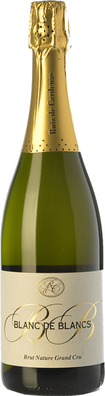 29,95 € 送料無料 | 白のスパークリングワイン Ruiz de Cardenas BdB Brut Nature — ブリュット・ナチュール Grand Cru イタリア Chardonnay — シャルドネ 75 cl