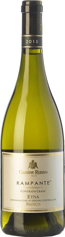 19,95 € Spedizione Gratuita | Vino bianco Russo Bianco Rampante D.O.C. Etna Sicilia Italia Carricante, Catarratto Bottiglia 75 cl