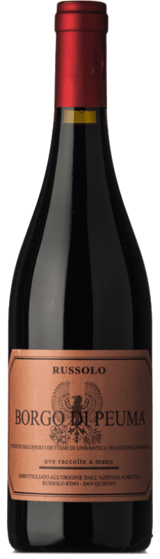 19,95 € Free Shipping | Red wine Russolo Borgo di Peuma I.G.T. Friuli-Venezia Giulia Friuli-Venezia Giulia Italy Merlot, Cabernet Sauvignon, Refosco Bottle 75 cl