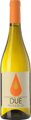 8,95 € Free Shipping | White wine Russolo Due Bianco I.G.T. Friuli-Venezia Giulia Friuli-Venezia Giulia Italy Chardonnay, Sauvignon Bottle 75 cl