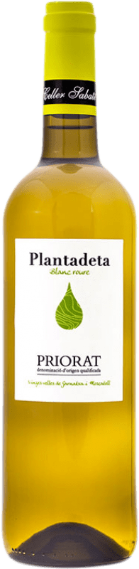 10,95 € Бесплатная доставка | Белое вино Sabaté Plantadeta Blanc старения D.O.Ca. Priorat Каталония Испания Grenache White, Muscat бутылка 75 cl