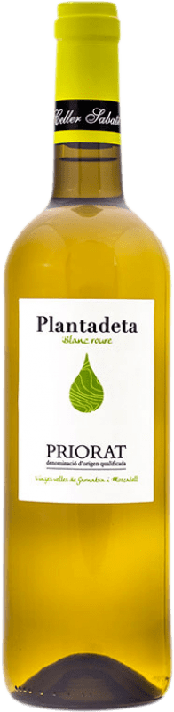 15,95 € Kostenloser Versand | Weißwein Sabaté Plantadeta Blanc Alterung D.O.Ca. Priorat Katalonien Spanien Grenache Weiß, Muskat Flasche 75 cl