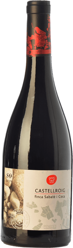 10,95 € 送料無料 | 赤ワイン Sabaté i Coca Castellroig Ull de Llebre 若い D.O. Penedès カタロニア スペイン Tempranillo, Merlot ボトル 75 cl