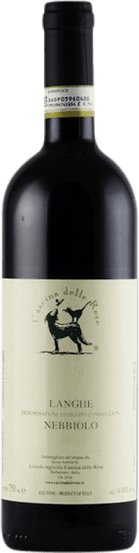 26,95 € Envoi gratuit | Vin rouge Cascina delle Rose D.O.C. Langhe Piémont Italie Nebbiolo Biologique Bouteille 75 cl