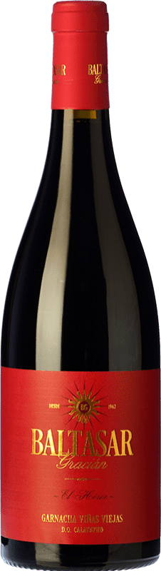 15,95 € Spedizione Gratuita | Vino Rosso San Alejandro Baltasar Gracián El Héroe Viñas Viejas VV Vigne Vecchie Crianza D.O. Calatayud Aragona Spagna Grenache Bottiglia 75 cl