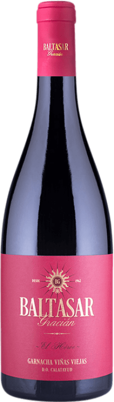 15,95 € Envío gratis | Vino Tinto San Alejandro Baltasar Gracián El Héroe VV Viñas Viejas Crianza D.O. Calatayud Aragón España Garnacha 75 cl