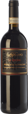 131,95 € Envio grátis | Vinho tinto San Filippo Le Lucére D.O.C.G. Brunello di Montalcino Tuscany Itália Sangiovese Garrafa 75 cl