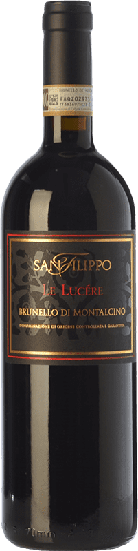 131,95 € Kostenloser Versand | Rotwein San Filippo Le Lucére D.O.C.G. Brunello di Montalcino Toskana Italien Sangiovese Flasche 75 cl